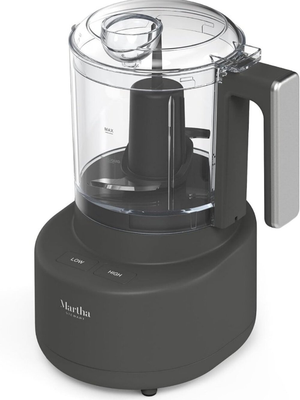 Compact 3-Cup Electric Vegetable Chopper & Mini Food Processor - Gray Kitchen
